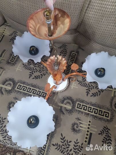 Люстра потолочная подвесная бу