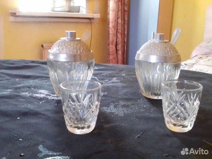 Хрустальные бокалы фужеры рюмки