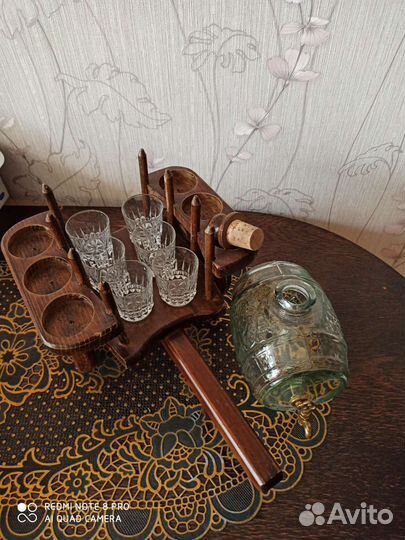 Подарочный набор из бочки и 6 стопок