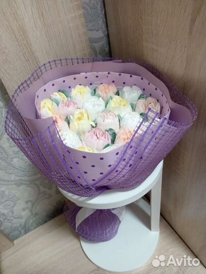 Съедобный букет из зефира для любимой