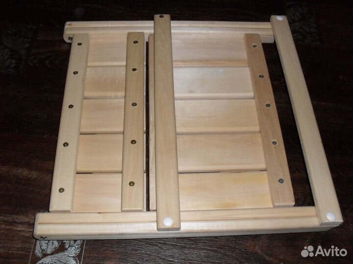 Этажерка стеллаж настольный деревянный