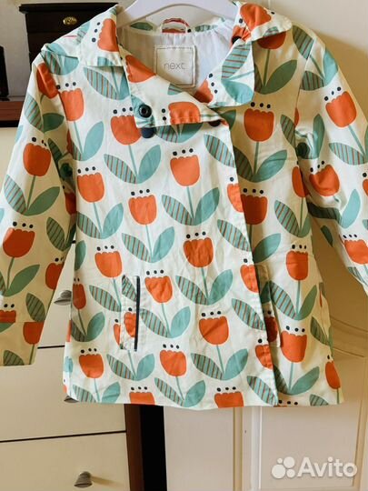 Летний плащ для девочки 110 4-5 лет next