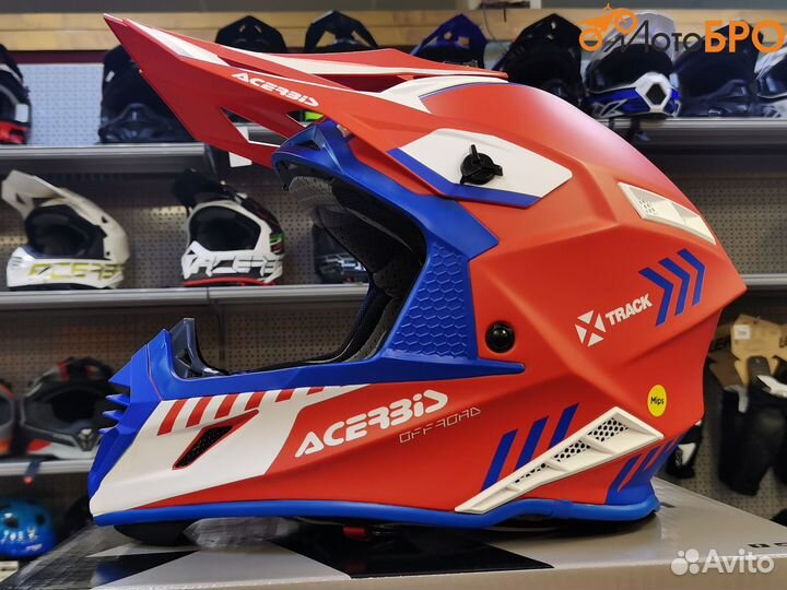 Шлем кроссовый Acerbis X-track mips 22-06 Red/Blue