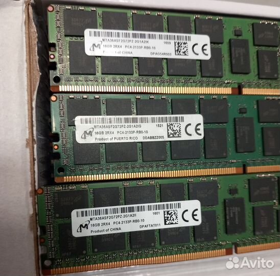 HPE 16gb ddr4 2133mhz ecc reg Micron 752369-081