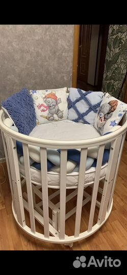 Бортики в детскую кроватку плюс косичка