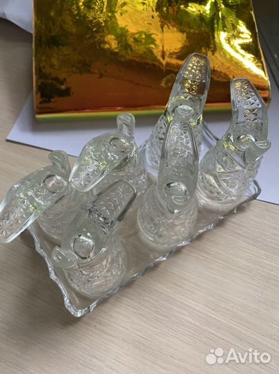 Рюмка в виде сапожка, набор 6 шт