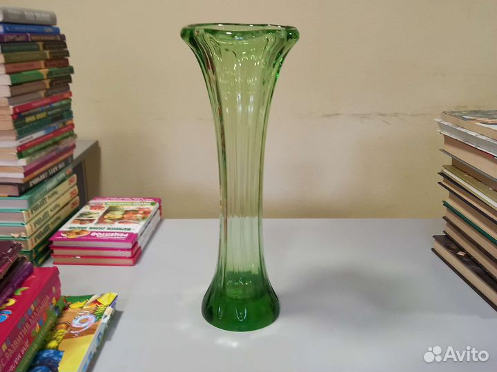 Ваза цветное стекло Латвия СССР