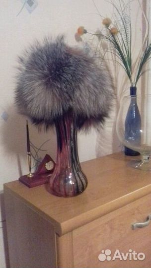 Шапка натуральный мех натуральная кожа