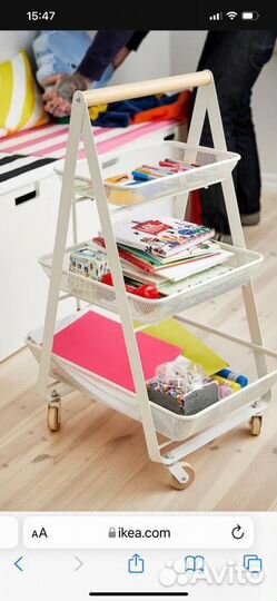 Тележка на колесиках IKEA, новая