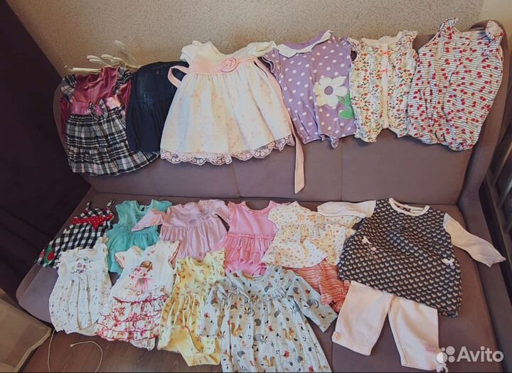 Вещи пакетом для девочки 68-74-80