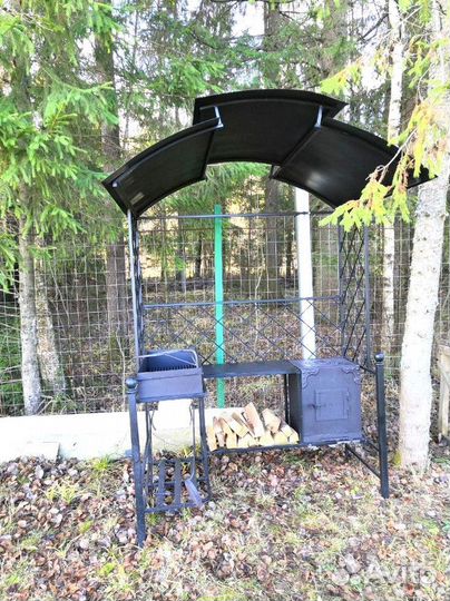 Мангал С крышей