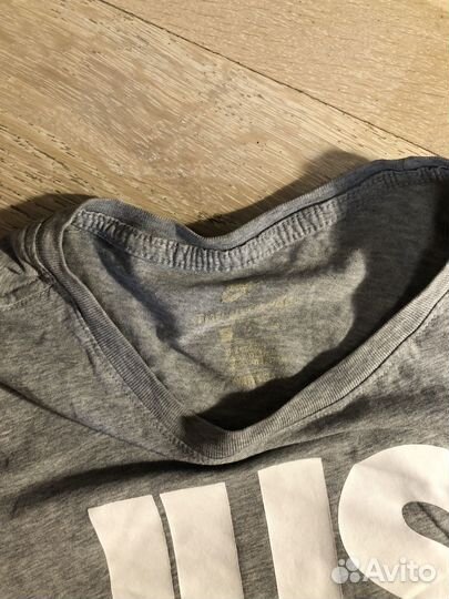 Футболка nike серая just do it