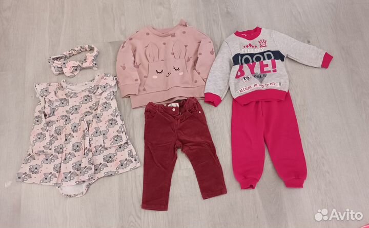 Вещи пакетом на девочку 74 80