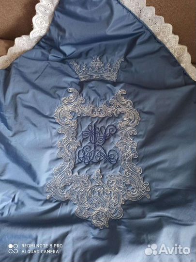 Конверт одеяло на выписку зимний