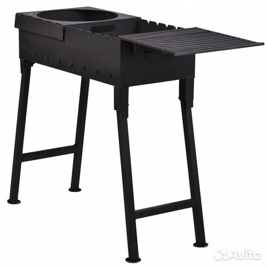 Мангал комбинированный 60х30х75 см. решетка гриль