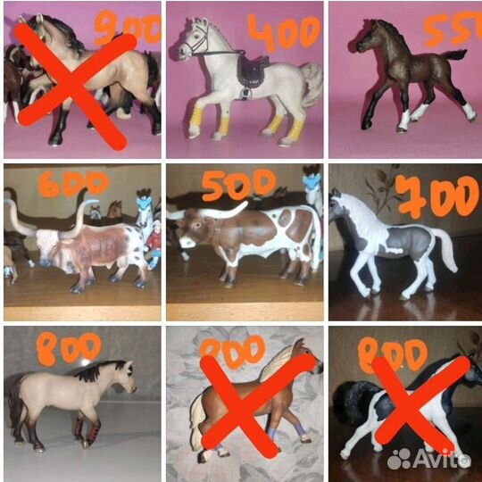 Фигурки лошадей шляйх schleich животные игрушки