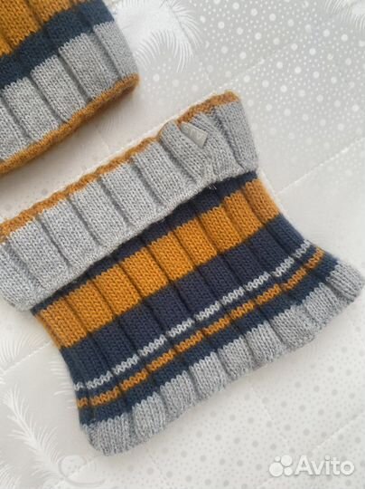 Зимняя шапка для мальчика 52