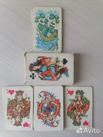 Карты игральные атласные винтаж