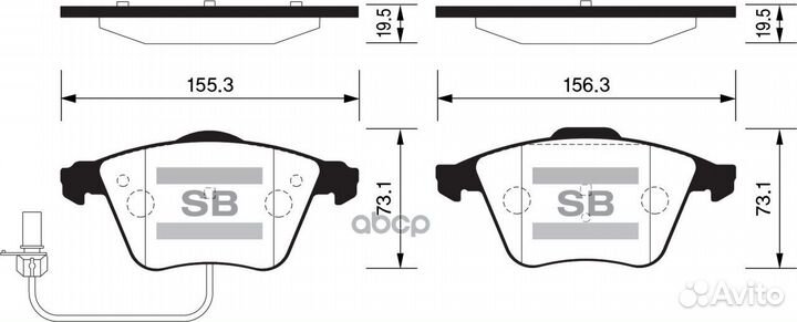 Колодки торм.дисковые Hi-Q audi A6L (D1111) sp2