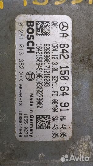 Блок управления двигателем Mercedes ML W164