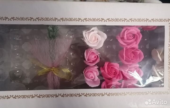 Розы из мыла