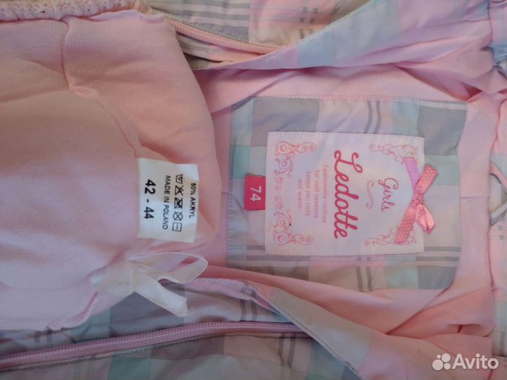 Зимний комбинезон для девочки 74