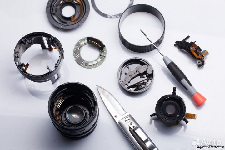 Ремонт объектив Canon, Nikon, Sony, Sigma, Tamron