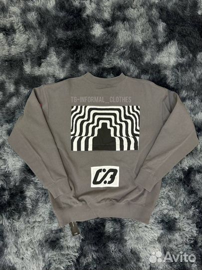 Серый свитшот Cav Empt 100 хлопок