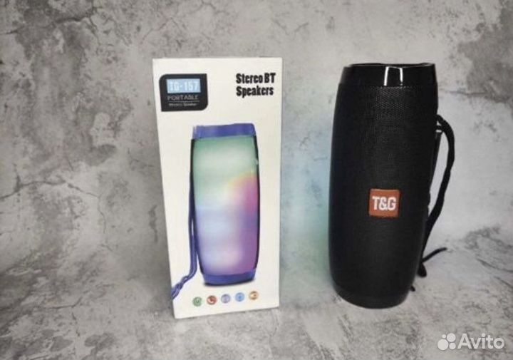 Bluetooth колонка TG-157 светящиеся