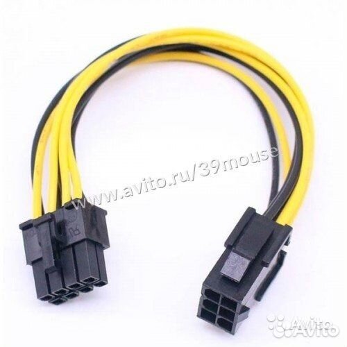 Переходник на питание видеокарты 6 и 8 пин
