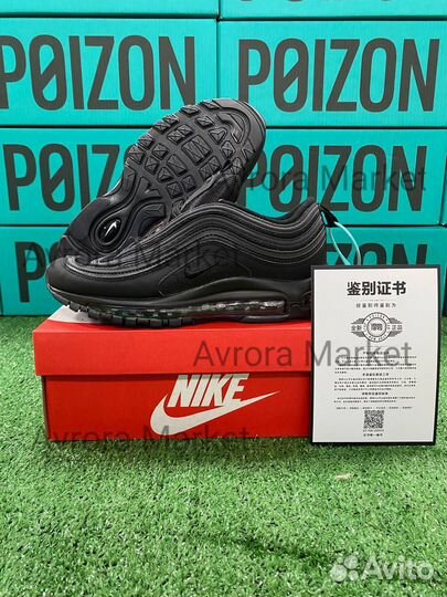 Nike Air Max 97 Оригинал Черные Poizon