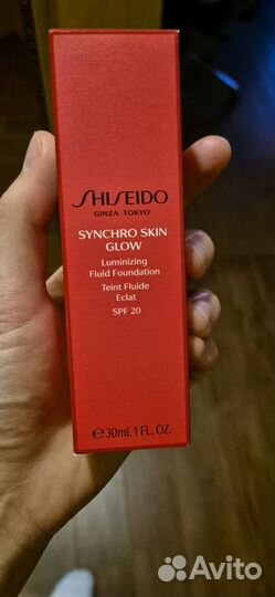 Тональный крем shiseido synchro skin glow golden 2