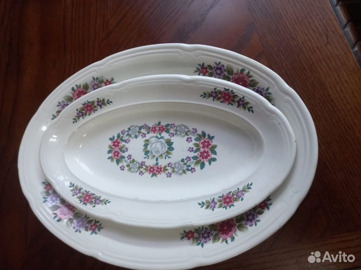 Тарелки-блюдо винтаж 2 шт 