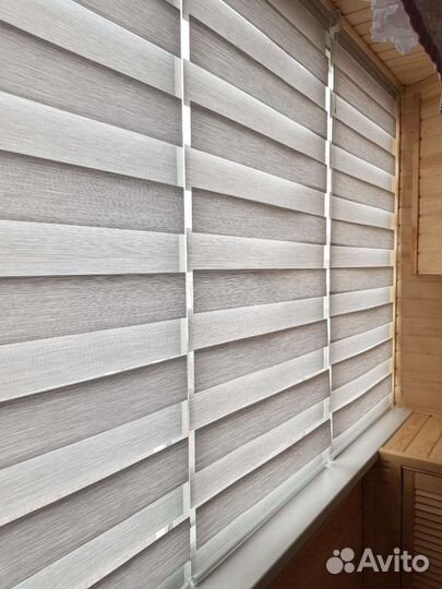 Рулонные шторы Зебра