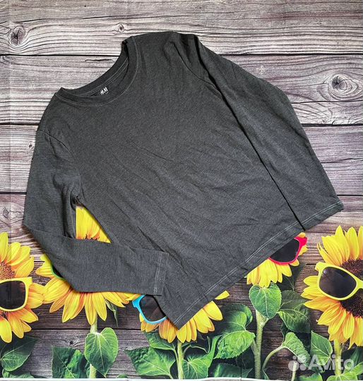Лонгслив H&M 110 116 новый хаки