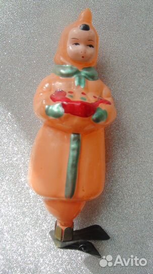 Старинная ёлочная игрушка Даренка. СССР