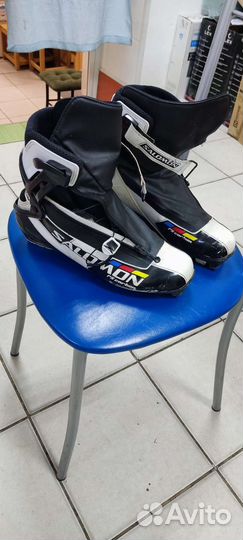 Лыжи беговые коньковые ботинки salomon