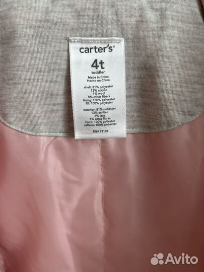 Пальто для девочки Carter's