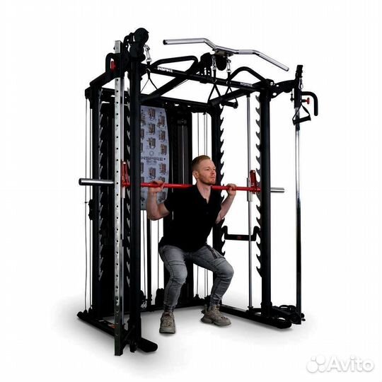 Машина Смита с грузоблоками и турником inspire SCS