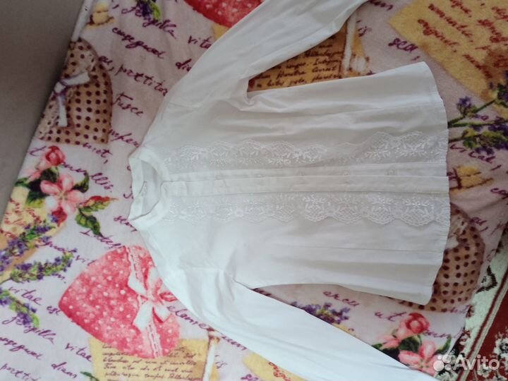 Школьные блузки для девочки 134 пакетом