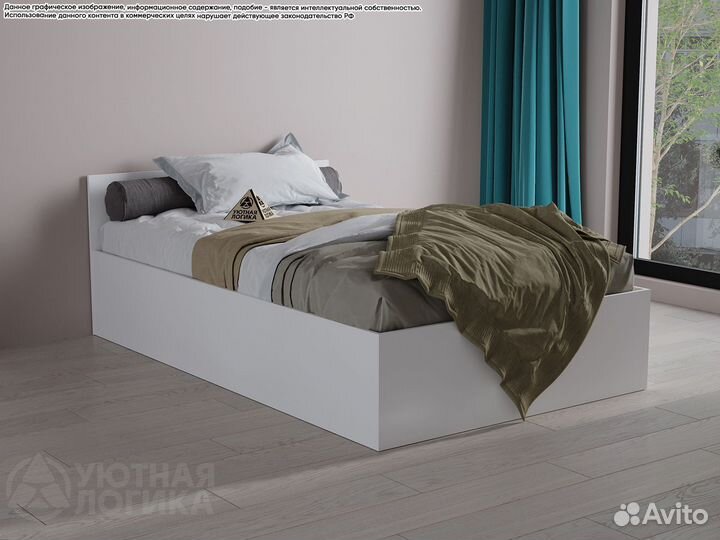 Кровать белая