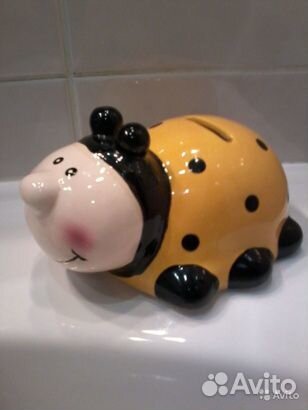 Копилка новая Божья коровка