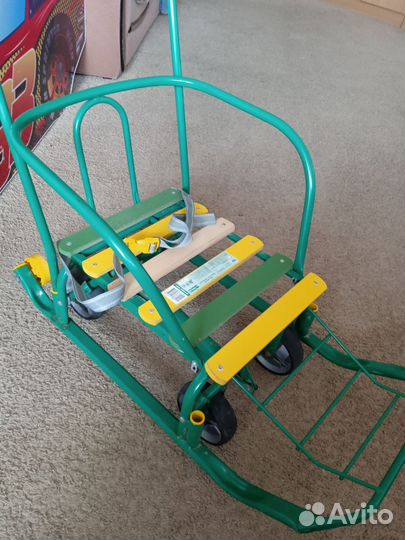 Детские санки Ника с большими колесами