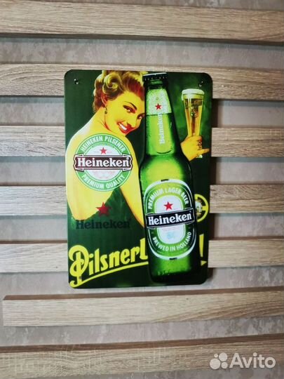 Декор на стену Heineken beer