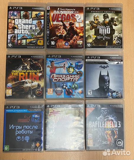 Игры для приставки PS3