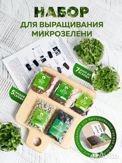 Набор для выращивания микрозелени