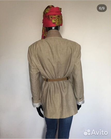 Пиджак лен.oversize.новый