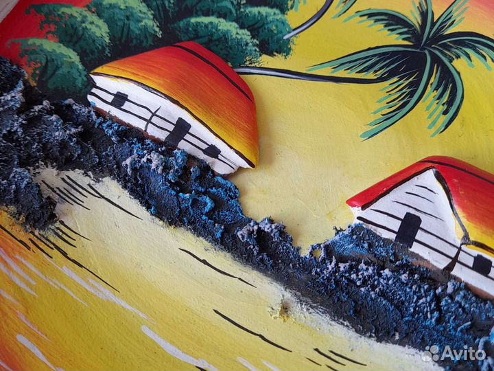 Настенная сувенирная тарелка Куба