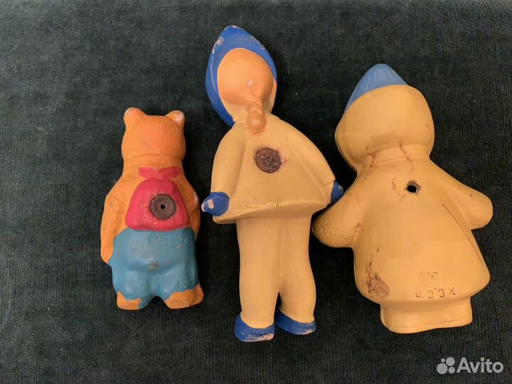 Резиновые игрушки пищалки СССР