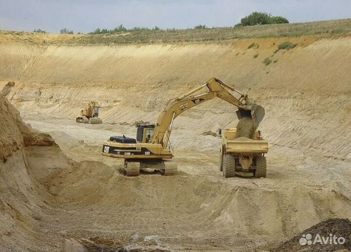 Песок карьерный с доставкой